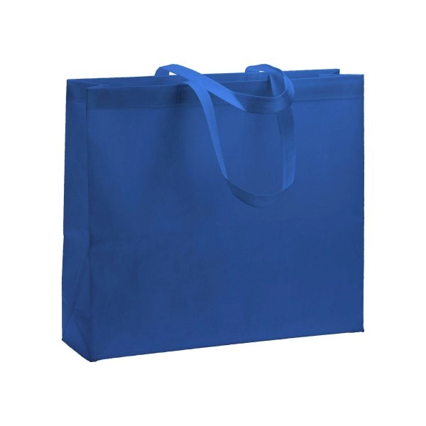 Shopper termosaldata in R-pet 80 g/ m2 con soffietto