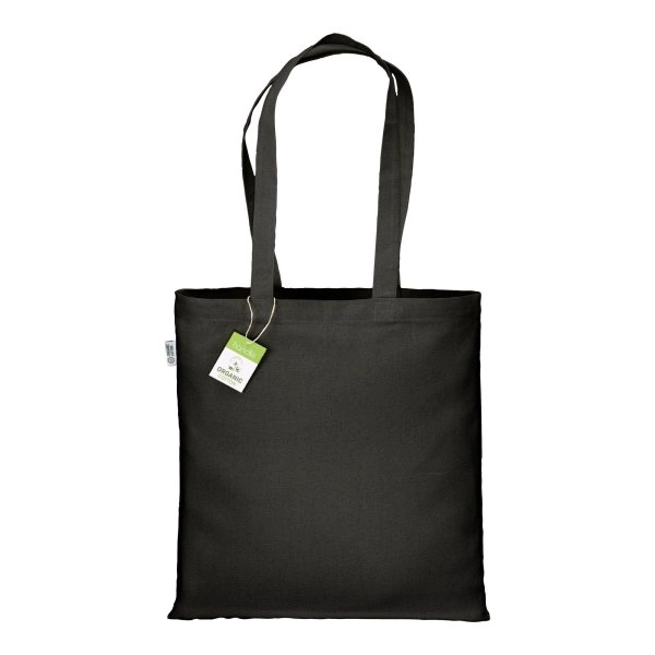 Immagine Shopper in cotone biologico 220 g/m2, manici lunghi