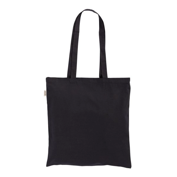 Immagine Borsa shopper in cotone riciclato 120 g/m2, manici lunghi
