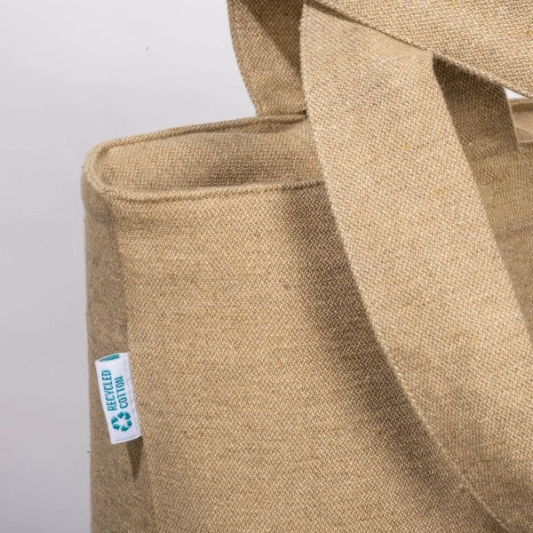 Immagine Shopper con soffietto in cotone riciclato 280 g/m2
