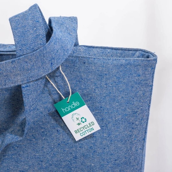 Immagine Shopper con soffietto in cotone riciclato 280 g/m2