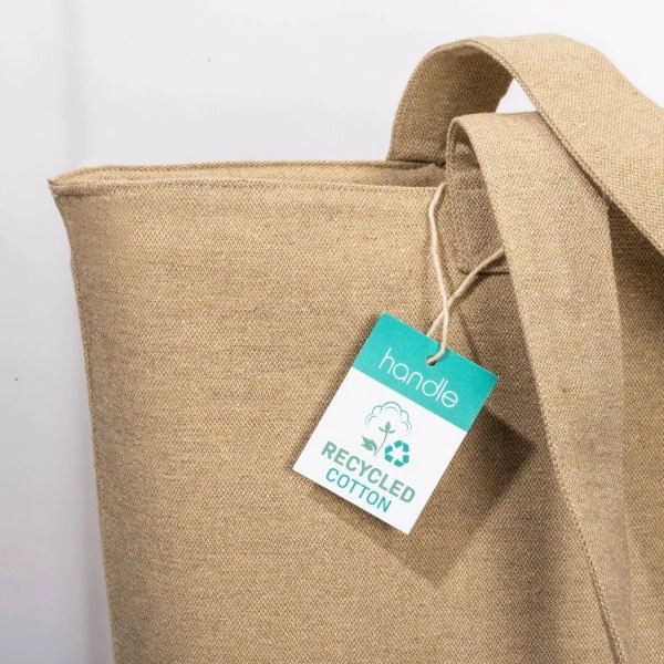 Immagine Shopper con soffietto in cotone riciclato 280 g/m2