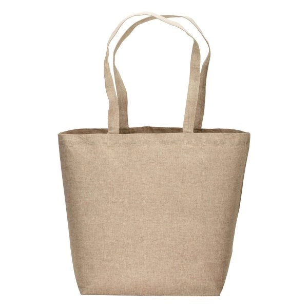 Immagine Shopper in cotone riciclato 120 g/m2 con interno laminato in PP
