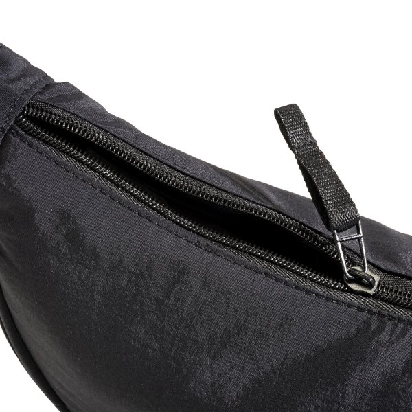 Immagine Borsa rotonda in nylon con tracolla regolabile, chiusura con zip