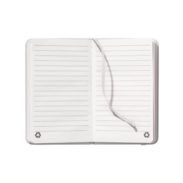 Immagine Quaderno con copertina in PU riciclato con fogli a righe (80 pag.)