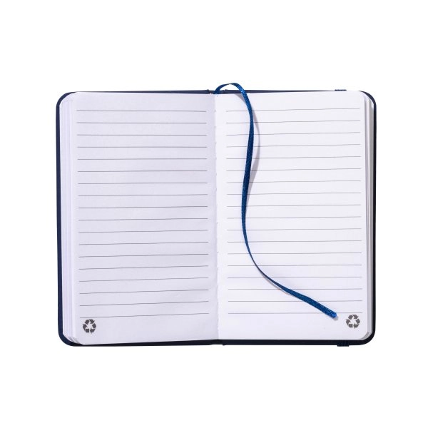 Immagine Quaderno con copertina in PU riciclato con fogli a righe (80 pag.)