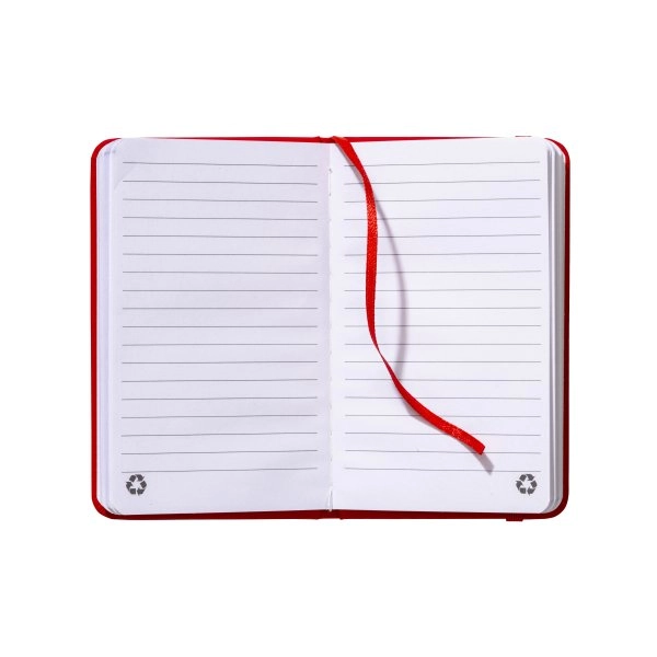 Immagine Quaderno con copertina in PU riciclato con fogli a righe (80 pag.)