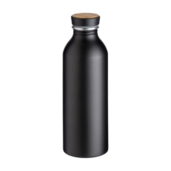 Immagine Borraccia in alluminio con tappo con inserto in bambù, 500 ml