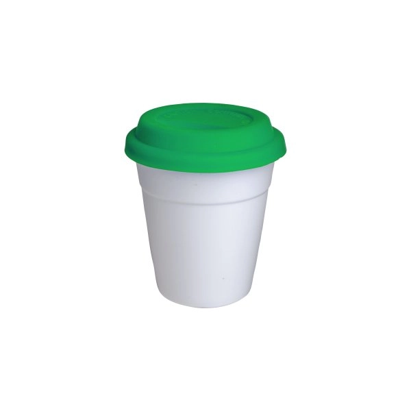 Immagine Tazzina riutilizzabile in PP con tappo in silicone