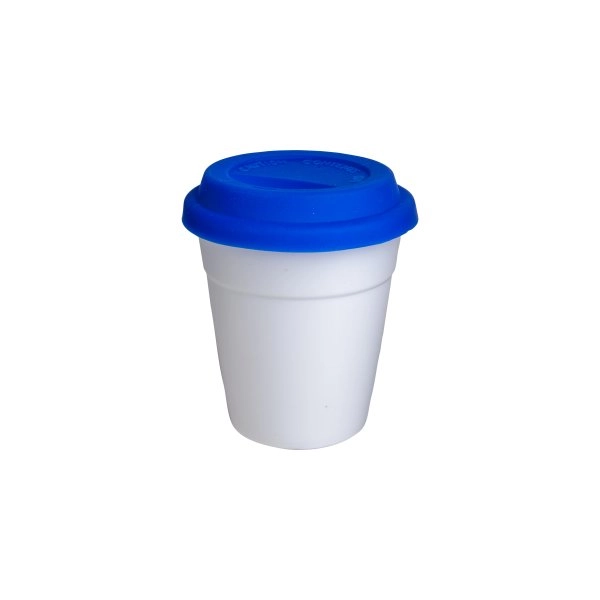 Tazzina riutilizzabile in PP con tappo in silicone