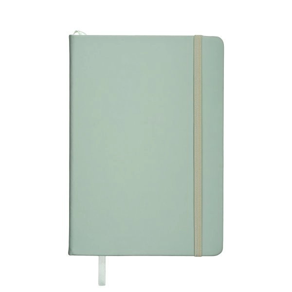 Quaderno con copertina in PU in colori pastello ed elastico di chiusura