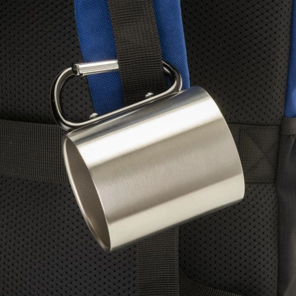 Immagine Tazza in acciaio con manico in alluminio a moschettone, 200 ml