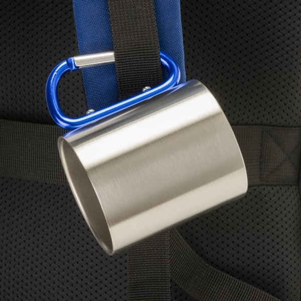 Immagine Tazza in acciaio con manico in alluminio a moschettone, 200 ml