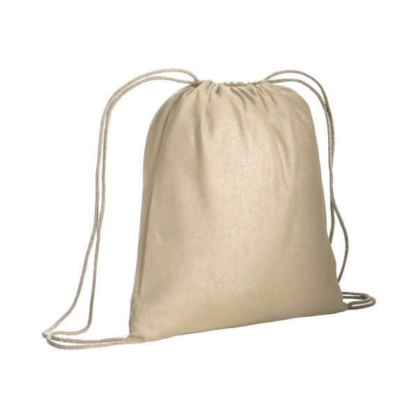 Immagine Zainetto in cotone da 120 g/m2, con chiusura a strozzo. È certificato OEKO-TEX®.