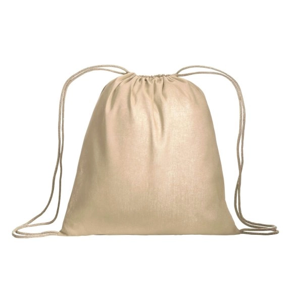 Immagine Zainetto in cotone da 120 g/m2, con chiusura a strozzo. È certificato OEKO-TEX®.