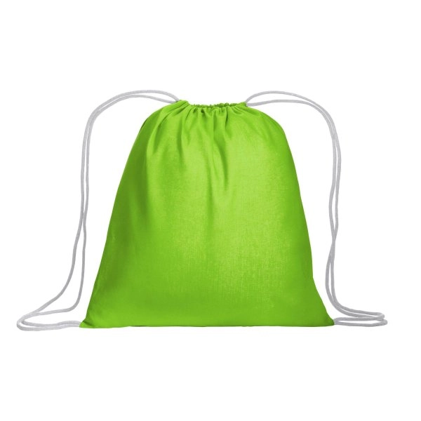 Immagine Zainetto in cotone da 120 g/m2, con chiusura a strozzo. È certificato OEKO-TEX®.