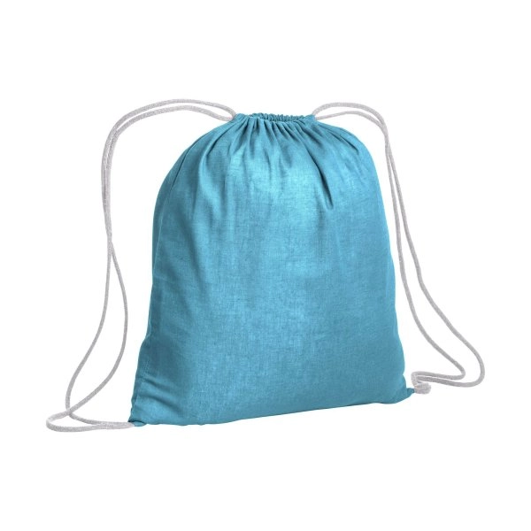 Immagine Zainetto in cotone da 120 g/m2, con chiusura a strozzo. È certificato OEKO-TEX®.