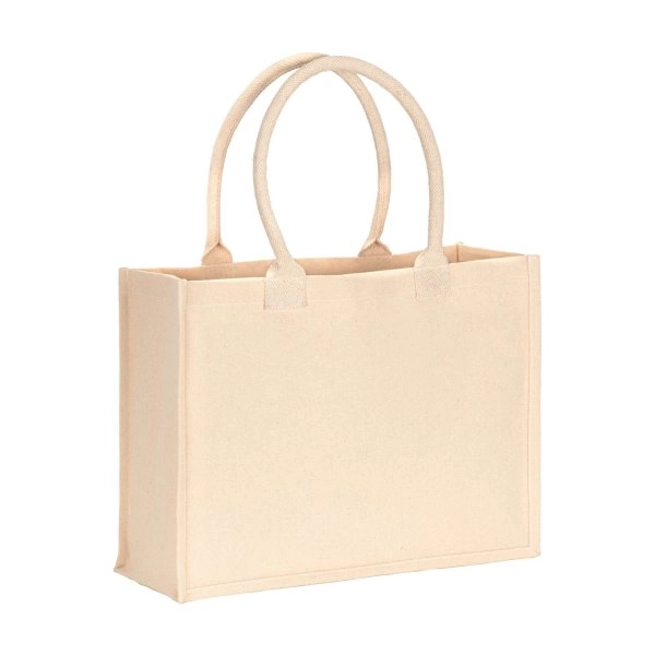 Borsa shopper in cotone laminato da 300 g/m2