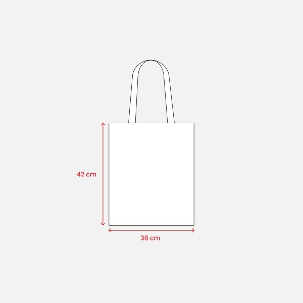 Immagine Borsa shopper made in Italy in cotone da 240 g/m2