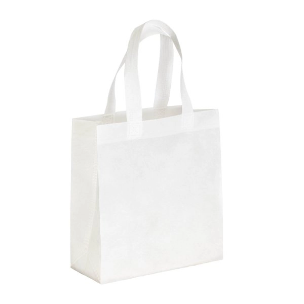 Immagine Borsa shopper in PET riciclato da 80 g/m2 (TNT R-PET) termosaldata
