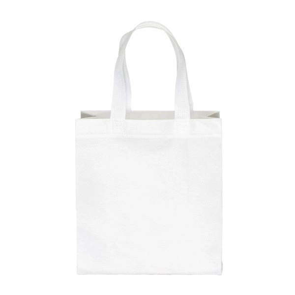 Immagine Borsa shopper in PET riciclato da 80 g/m2 (TNT R-PET) termosaldata