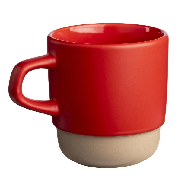 Immagine Tazza in ceramica da 320 ml. Impilabile. Con esterno opaco e interno lucido