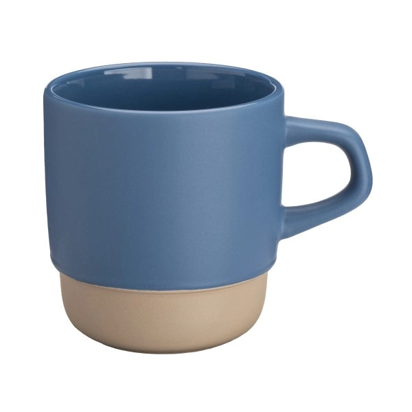 Immagine Tazza in ceramica da 320 ml. Impilabile. Con esterno opaco e interno lucido