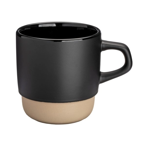 Immagine Tazza in ceramica da 320 ml. Impilabile. Con esterno opaco e interno lucido