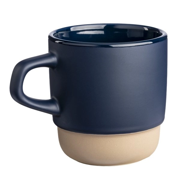 Immagine Tazza in ceramica da 320 ml. Impilabile. Con esterno opaco e interno lucido