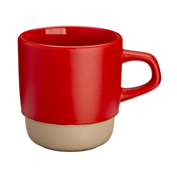 Immagine Tazza in ceramica da 320 ml. Impilabile. Con esterno opaco e interno lucido