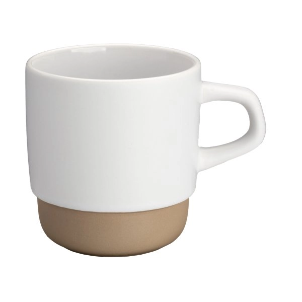 Immagine Tazza in ceramica da 320 ml. Impilabile. Con esterno opaco e interno lucido