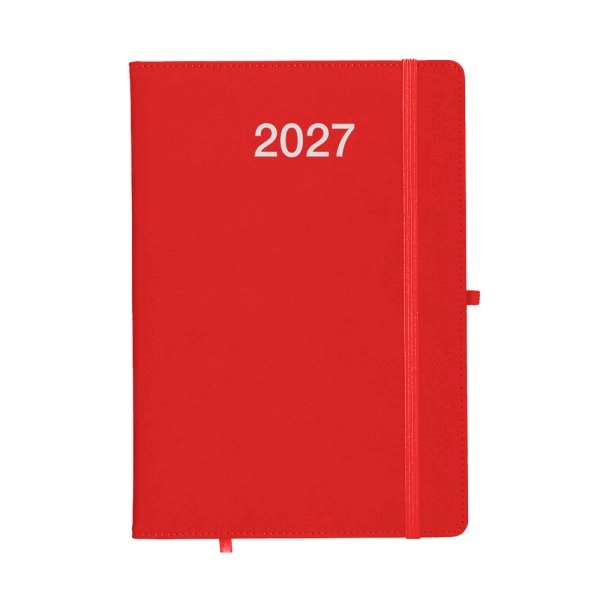 Immagine Agenda settimanale 2027, copertina rigida in PU termovirante con impuntura perimetrale