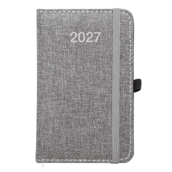 Immagine Agenda tascabile settimanale 2027, copertina rigida in PET riciclato con effetto mélange