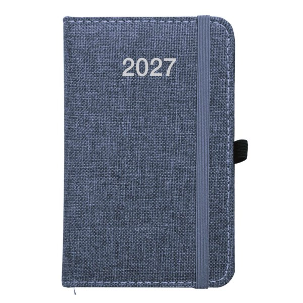 Immagine Agenda tascabile settimanale 2027, copertina rigida in PET riciclato con effetto mélange