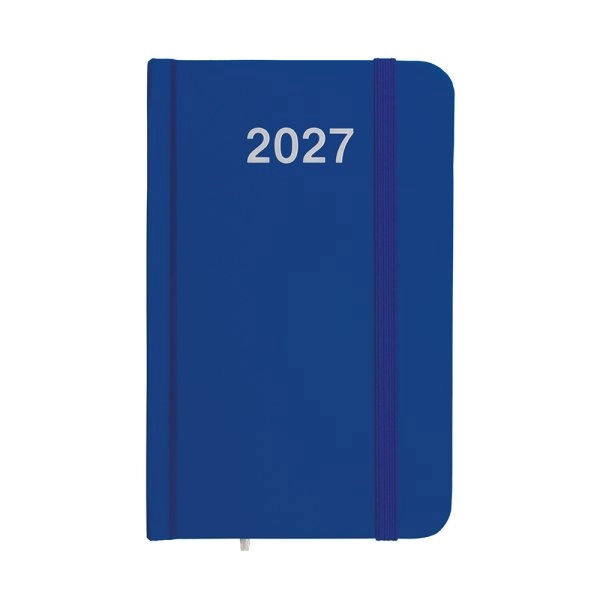 Agenda tascabile settimanale 2027, copertina rigida in cartoncino laminato