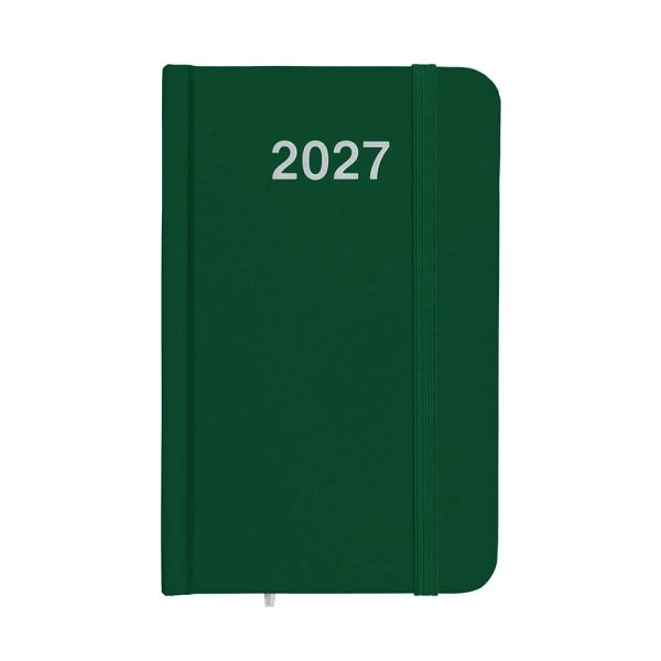 Immagine Agenda tascabile settimanale 2027, copertina rigida in cartoncino laminato