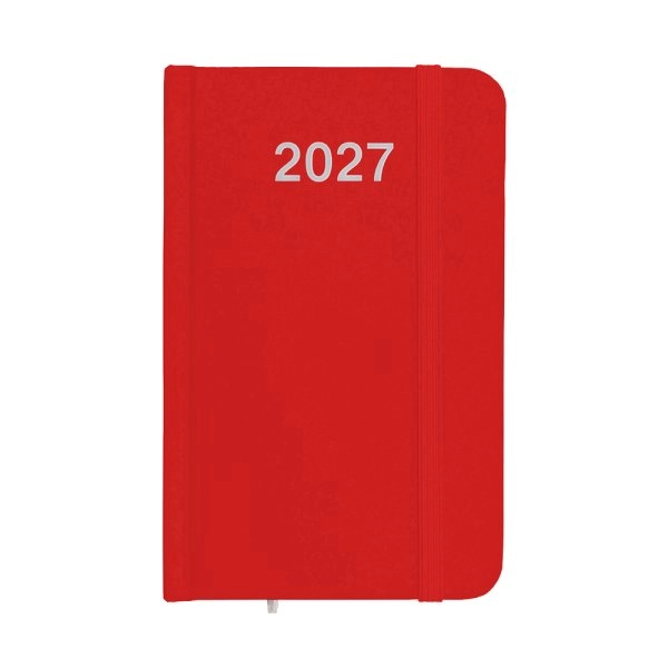 Immagine Agenda tascabile settimanale 2027, copertina rigida in cartoncino laminato