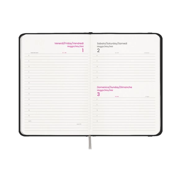 Immagine Agenda giornaliera 2027, copertina rigida in cartoncino laminato
