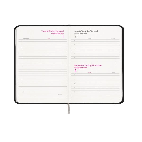 Immagine Agenda giornaliera 2027, copertina rigida in cartoncino laminato