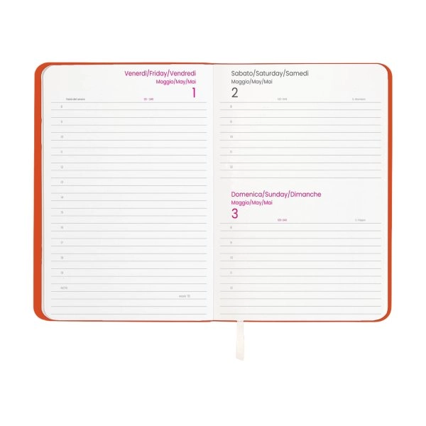 Immagine Agenda giornaliera 2027 con copertina flessibile in PU termovirante