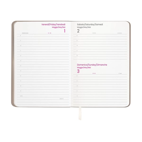 Immagine Agenda giornaliera 2027 con copertina flessibile in PU termovirante