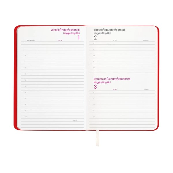 Immagine Agenda giornaliera 2027 con copertina flessibile in PU termovirante