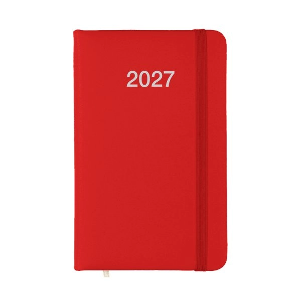 Immagine Agenda tascabile settimanale 2027 con copertina rigida in PU