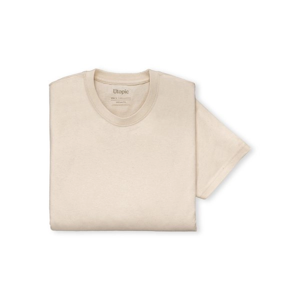 Immagine T-shirt unisex in cotone e poliestere rigenerati da 145 g/m2