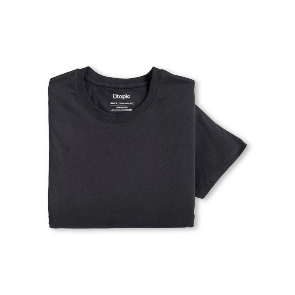 Immagine T-shirt unisex in cotone e poliestere rigenerati da 145 g/m2