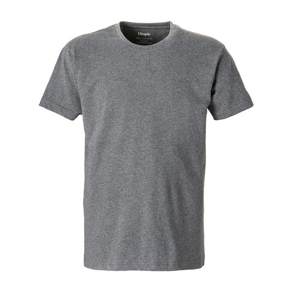Immagine T-shirt unisex in cotone e poliestere rigenerati da 145 g/m2