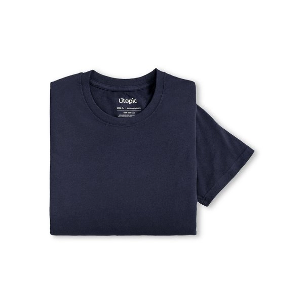 Immagine T-shirt unisex in cotone e poliestere rigenerati da 145 g/m2