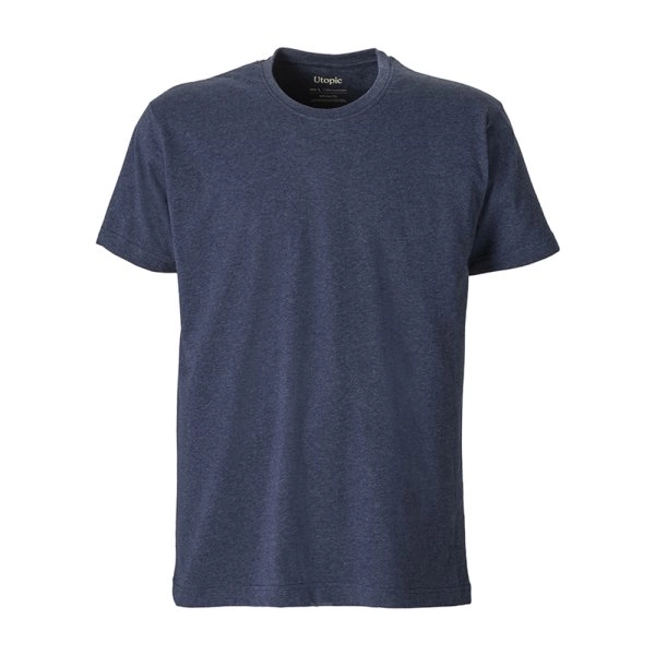 Immagine T-shirt unisex in cotone e poliestere rigenerati da 145 g/m2