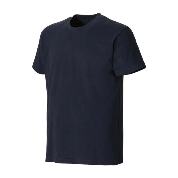 Immagine T-shirt unisex in cotone e poliestere rigenerati da 145 g/m2