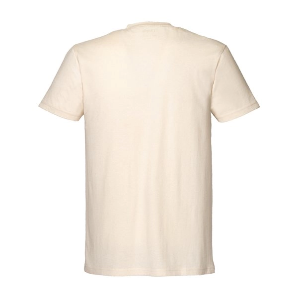 Immagine T-shirt unisex in cotone e poliestere rigenerati da 145 g/m2